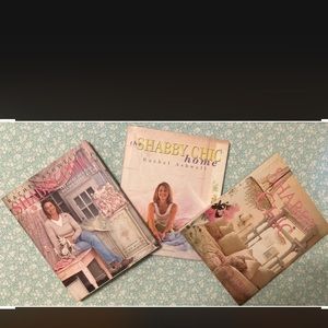 -3- SHABBY CHIC DECORATING BOOKs by Rachel Ashwell